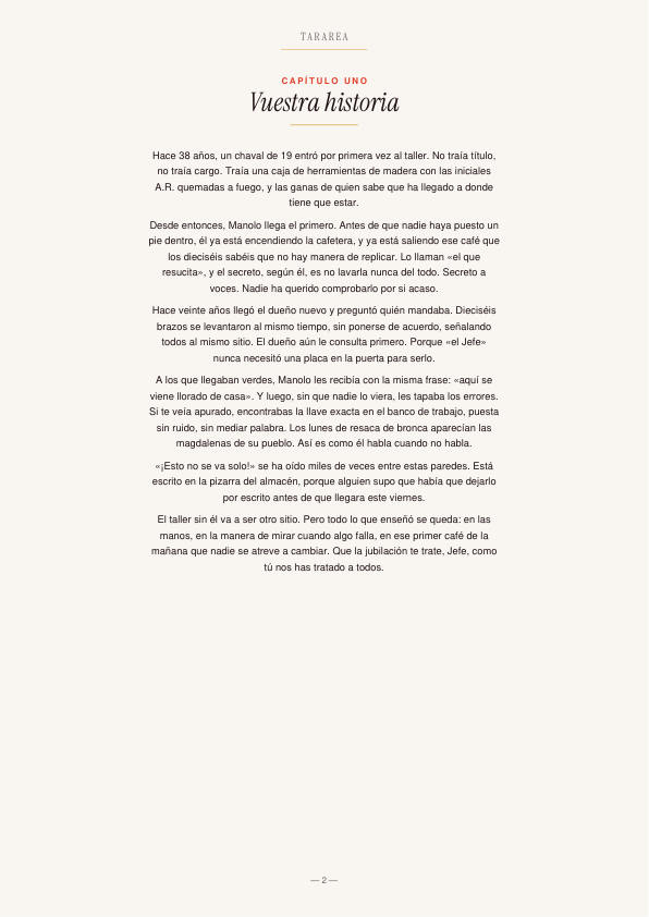 Página 2 del librito de «El que resucita»