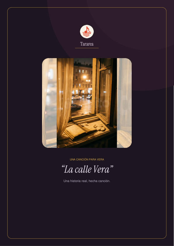 Página 1 del librito de «La calle Vera»